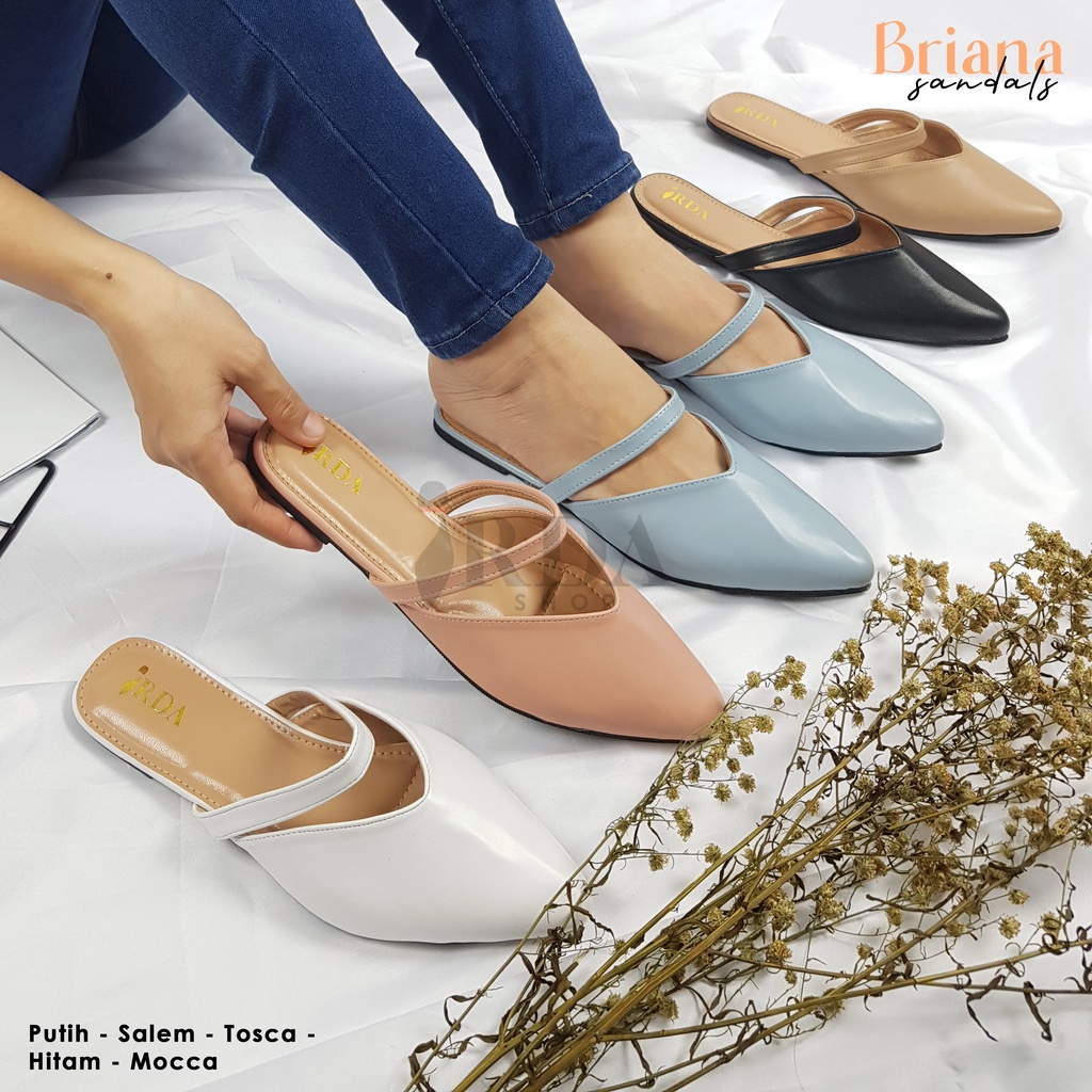 Irda - BRIANA Sandal Flat Wanita Mules