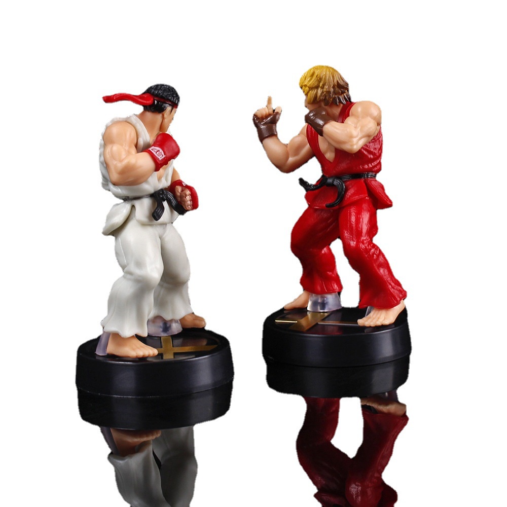 Mainan Boneka Action Figure Model Anime Ken Masters Hoshi Ryu Street Fighter Bahan PVC Ukuran 10cm Untuk Dekorasi