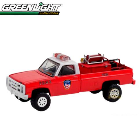 """] Greenlight 1:64 Exclusive FDNY 1986 Chevrolet M1008 Diecast Mobilan Ca