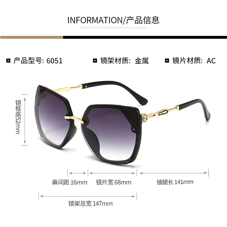 Kacamata Hitam Pelindung UV Bentuk Poligon Serbaguna