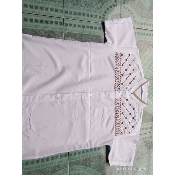 Big size jumbo baju Koko bordir pria dewasa size jumbo XL XXL XXXL 4L 5L