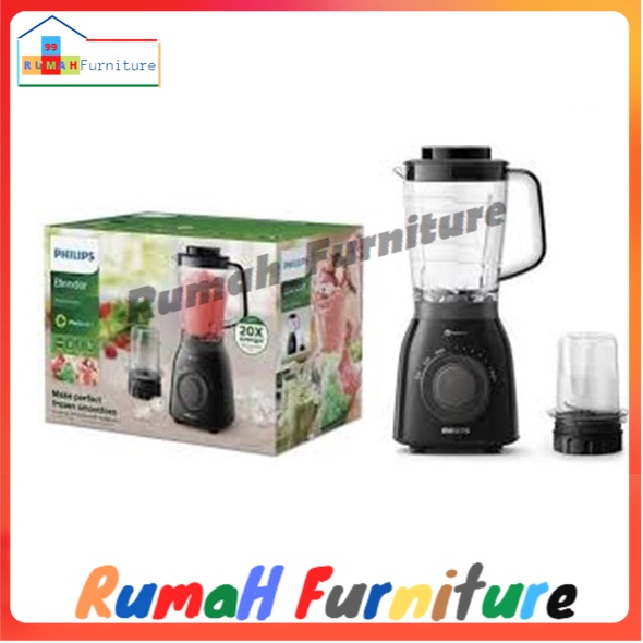 Philips Blender HR 2157 Tritan Jar - Hitam - Blander philips HR2157/90