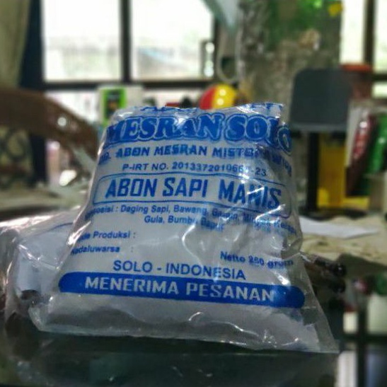 

Mesran Abon Sapi Manis 250gram