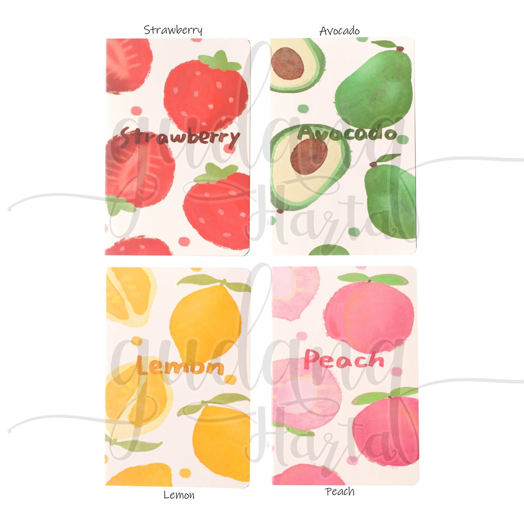 

GCC Notebook A5 Fresh Fruit Buku Tulis Catatan Note Avocado Peach Lemon Strawberry 308212