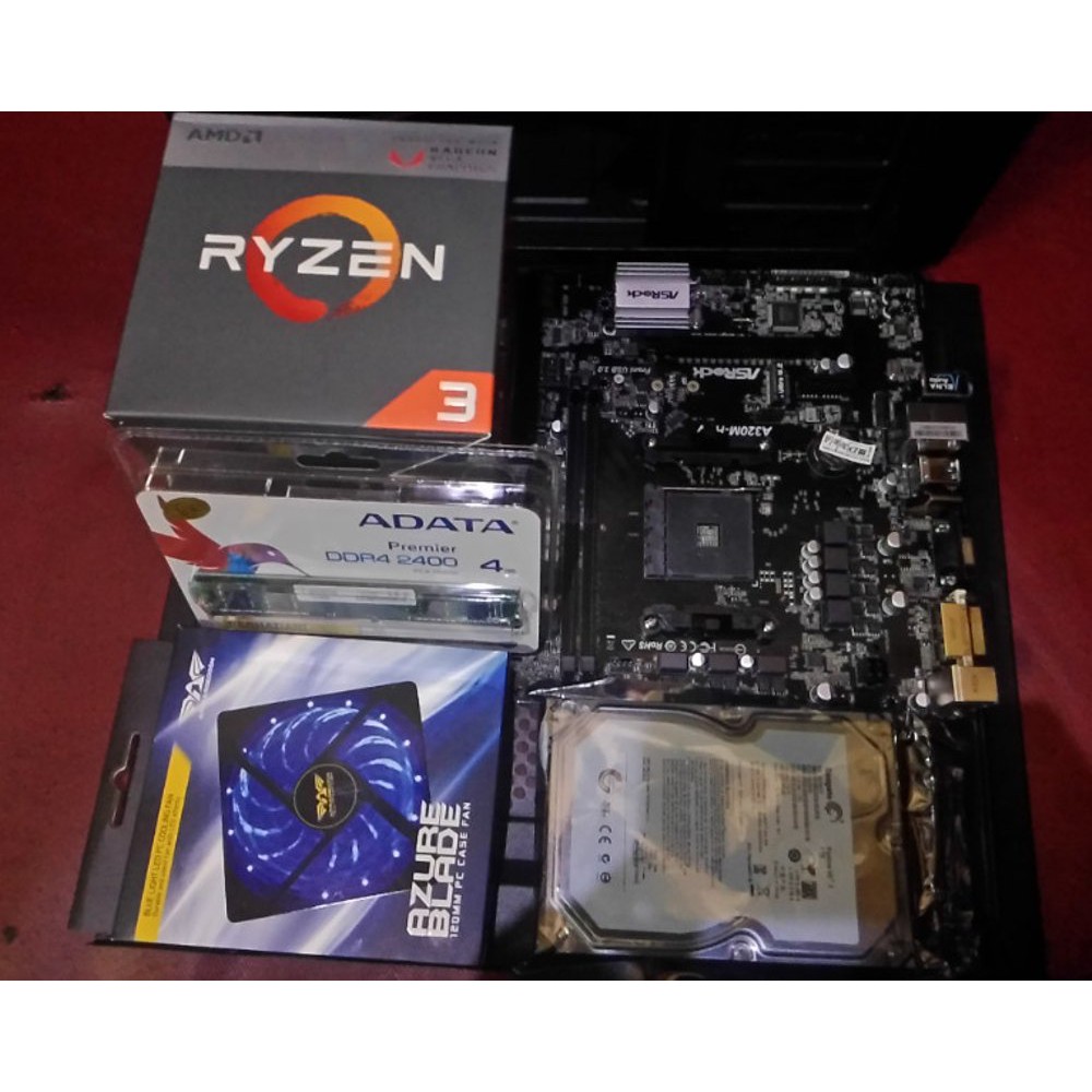 PC Rakitan Gaming & Desain Grafis AMD Ryzen 5 VGA Radeon Vega 11 RAM 8 GB DDR4 HDD 500 GB