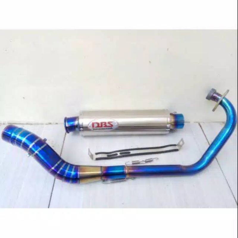 KNALPOT DBS UJUNG BLUE (INLET 50) FU SONIC CBR TIGER VIXION MEGAPRO MX DLL