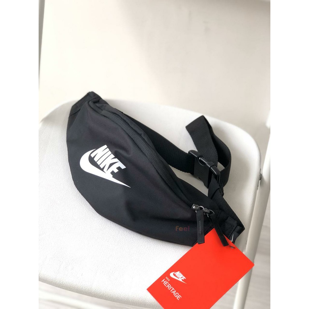 Nike Heritage Waistbag Black White / Waistbag Nike Original
