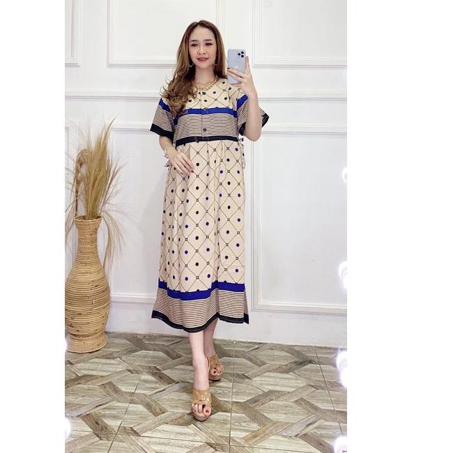 Keluaran Terbaru.. Midi Dress chibi brand Rayon Busui Friendly Daster wanita terbaru 2022 viral keki
