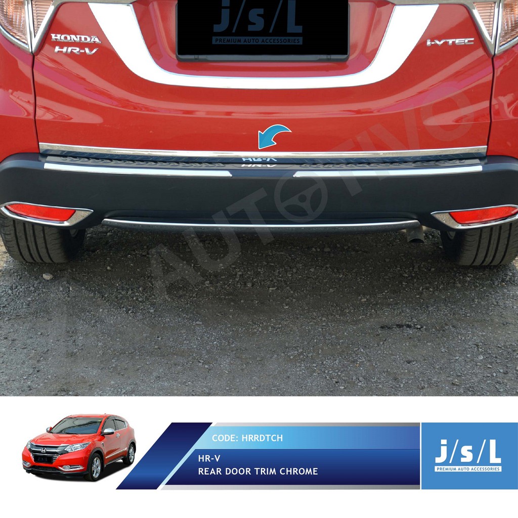 Honda Hrv List Pintu Belakang Krom Jsl Rear Door Trim Chrome Shopee Indonesia
