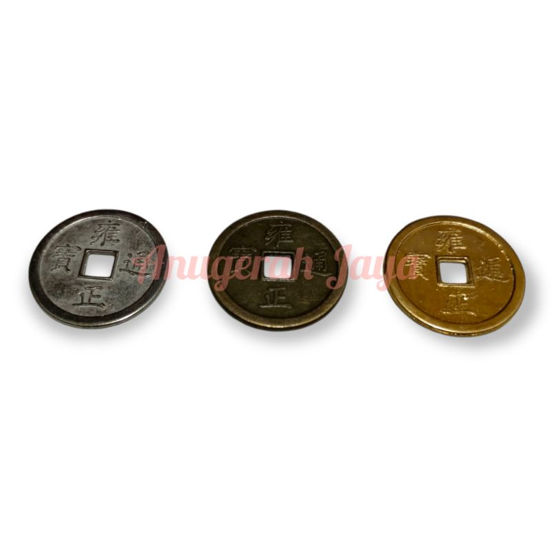 Kancing Koin Cina Ukuran 3 cm @ 100 pcs