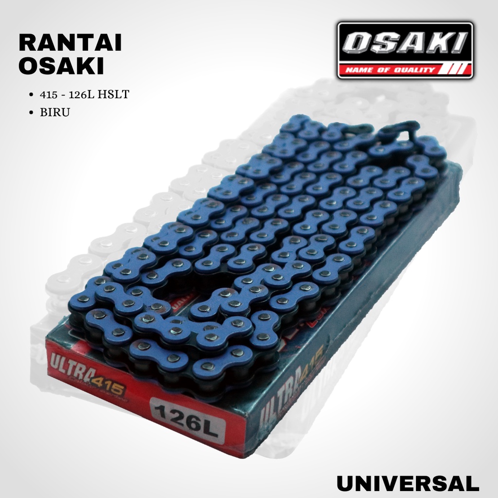 Rantai osaki 415 x 126L warna