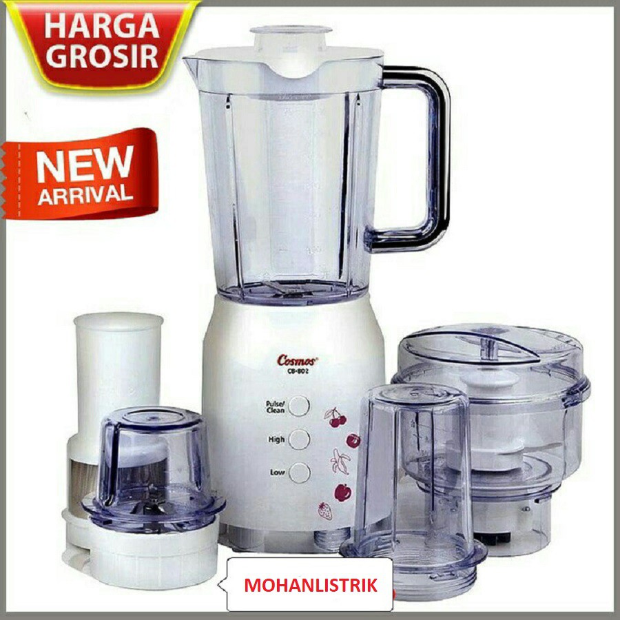 Blender Cosmos 4in1 CB-802P CB802P CB802 CB 802 P 1,2 Liter 1,2L Plastik Anti Pecah