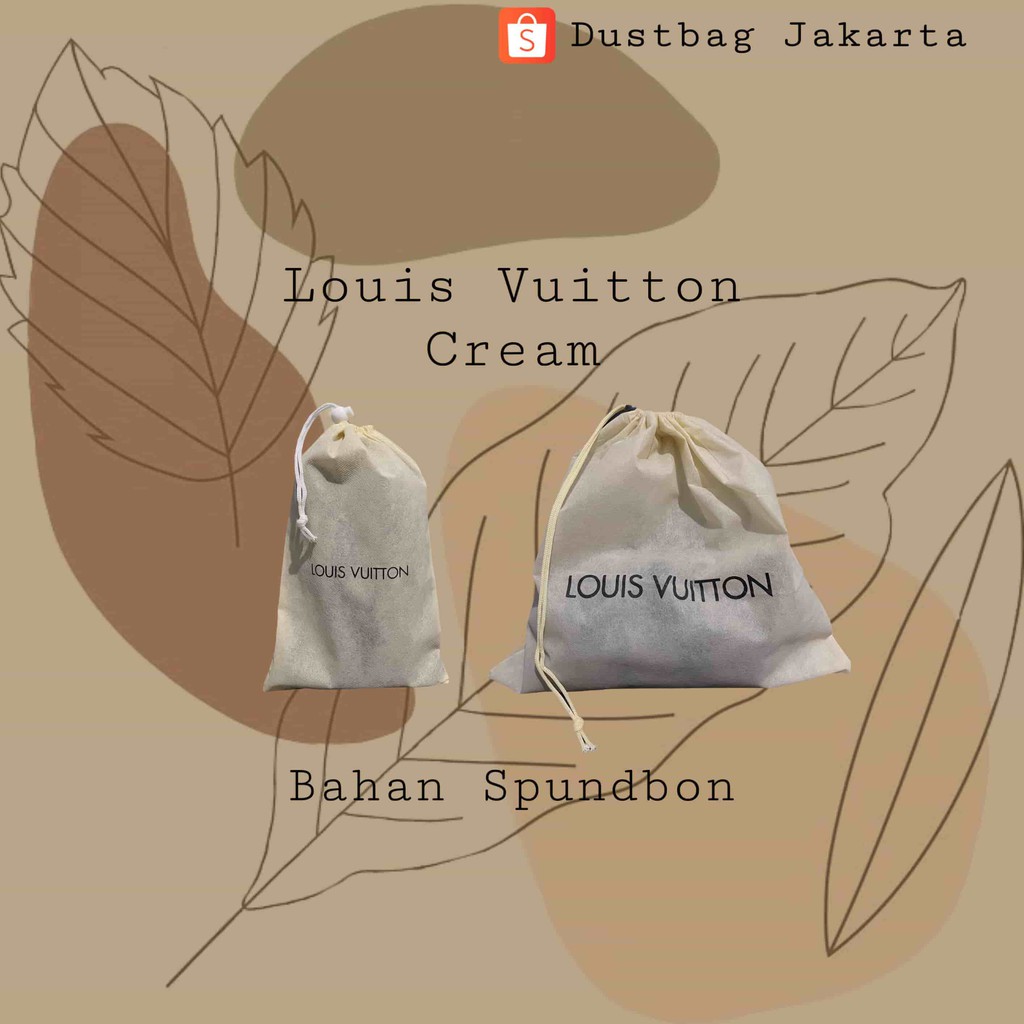 DUSTBAG LOUIS VUITTON LV TERMURAH / DUSTBAG / SARUNG TAS / SARUNG DOMPET ( READY STOCK JAKARTA)
