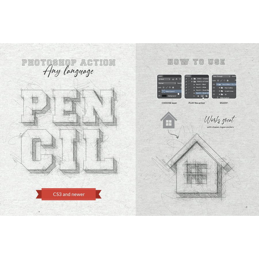 Pencil Sketch - Photoshop Action