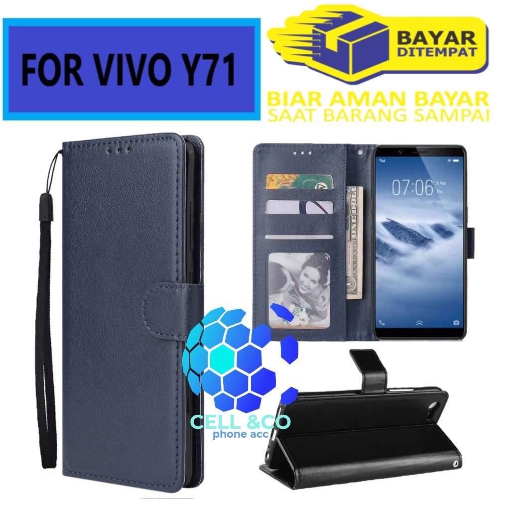 Flip cover VIVO Y71 Flip case buka tutup kesing hp casing flip case leather wallet