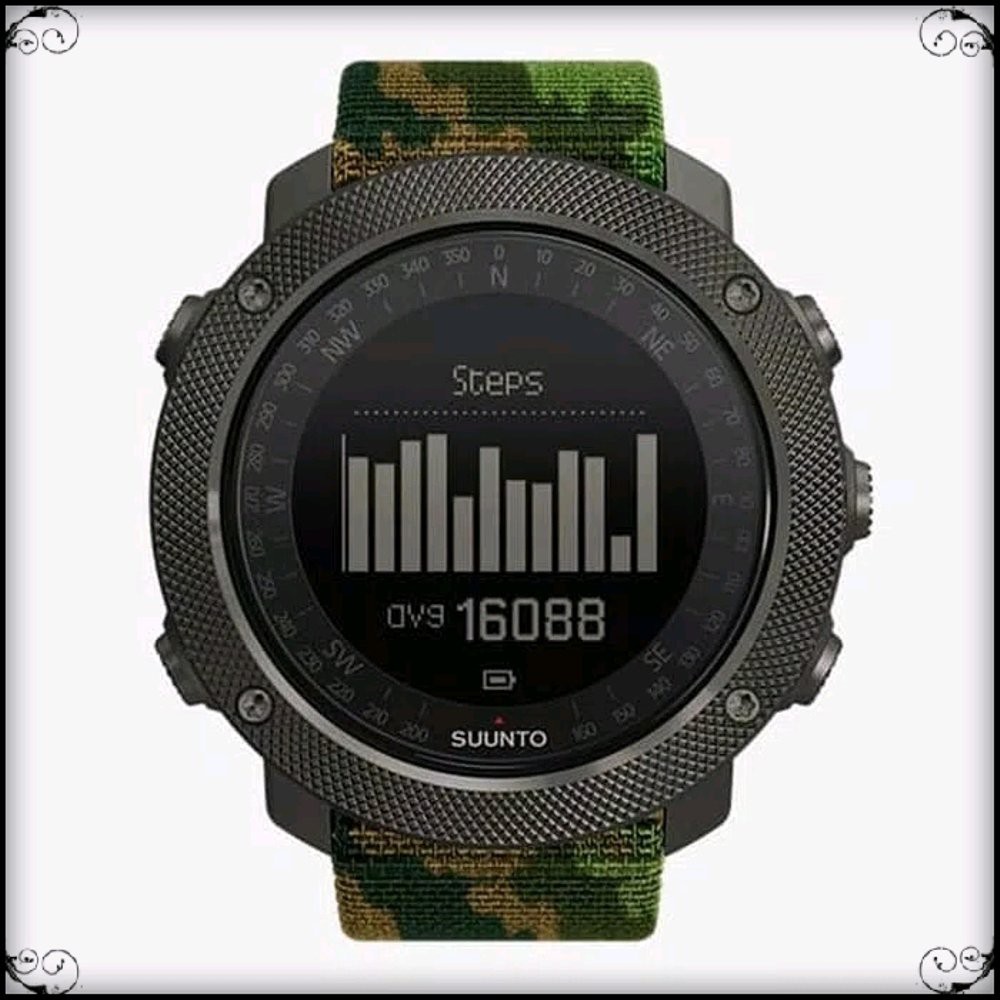 Jam Tangan Sport Pria SUUNTO SS023445000 Traverse Alpha Woodland Army Green Premium Original