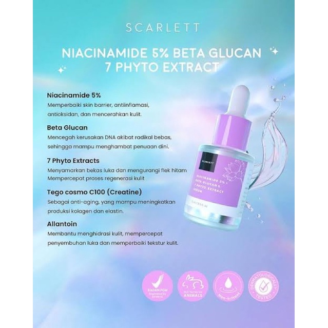 Scarlett whitening SERUM 15 ml / serum scarlett / serum wajah scarlett / serum muka scarlett / scarlett niacinamide serum / scarlett retinol serum / scarlett glowtening serum