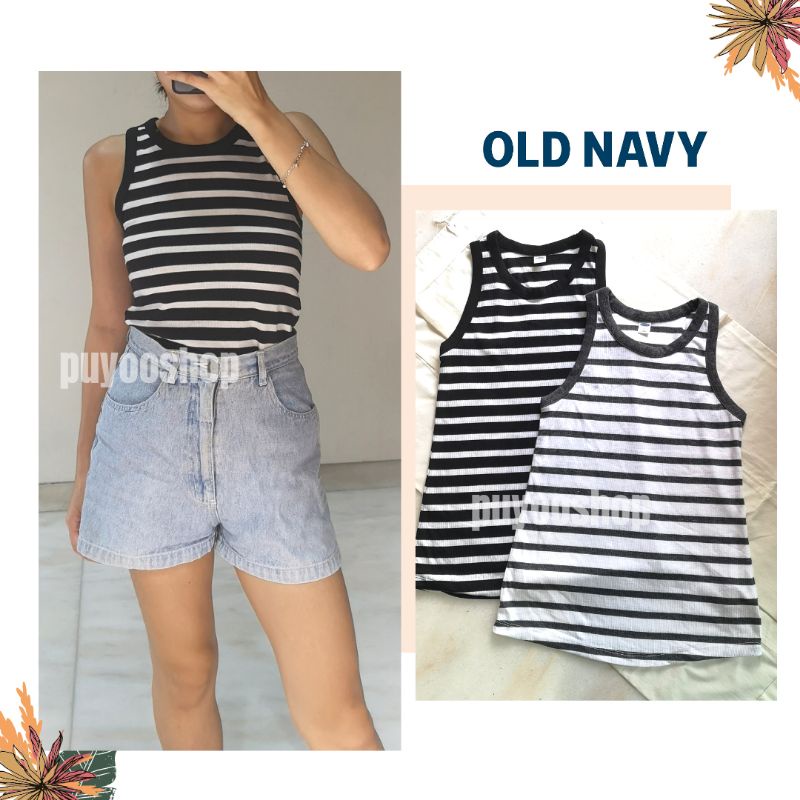 OLD NAVY Ribbed Tank REJECT GARIS DI KAIN