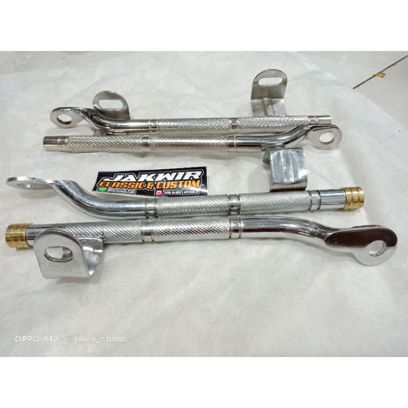 BEGEL PANJANG CB full besi bubut kartel croom