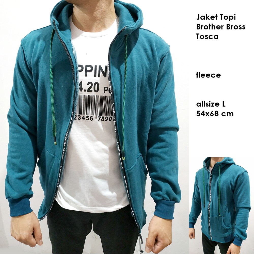 Jaket cowok Brother bross tosca allsize L fleece
