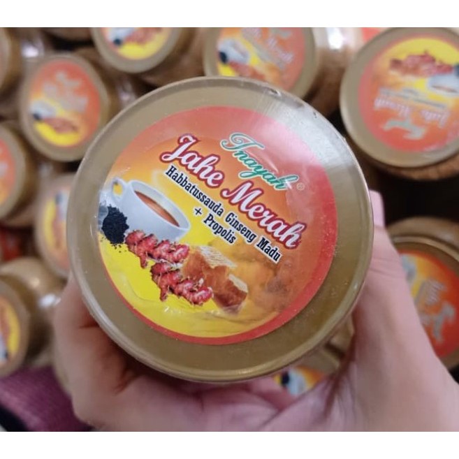 

Jahe Merah Instan Original Habbatussauda Gingseng Madu Propolis