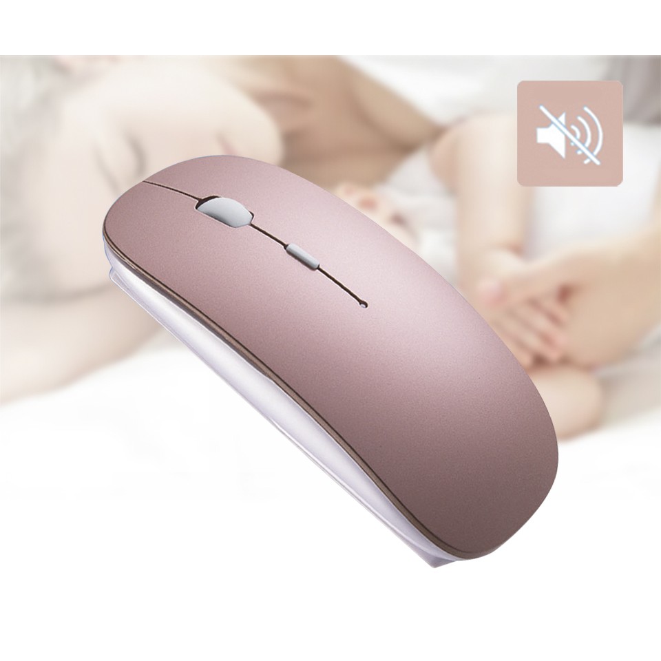 MOUSE WIRELESS SILENT CLICK RECHARGEABLE