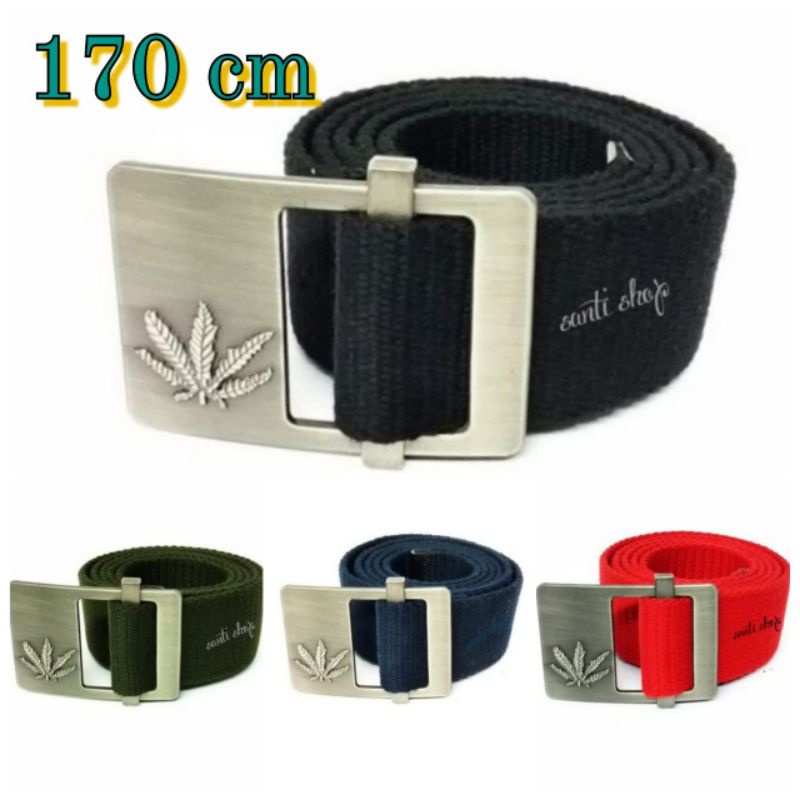 Ikat Pinggang Pria Tactical Cotton Rastafara 170cm Men Belt