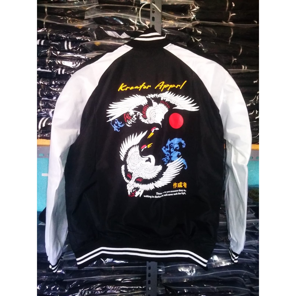 VARSITY SUKAJAN JEPANG BASEBALL BOMBER JEPANG MEMPHIS