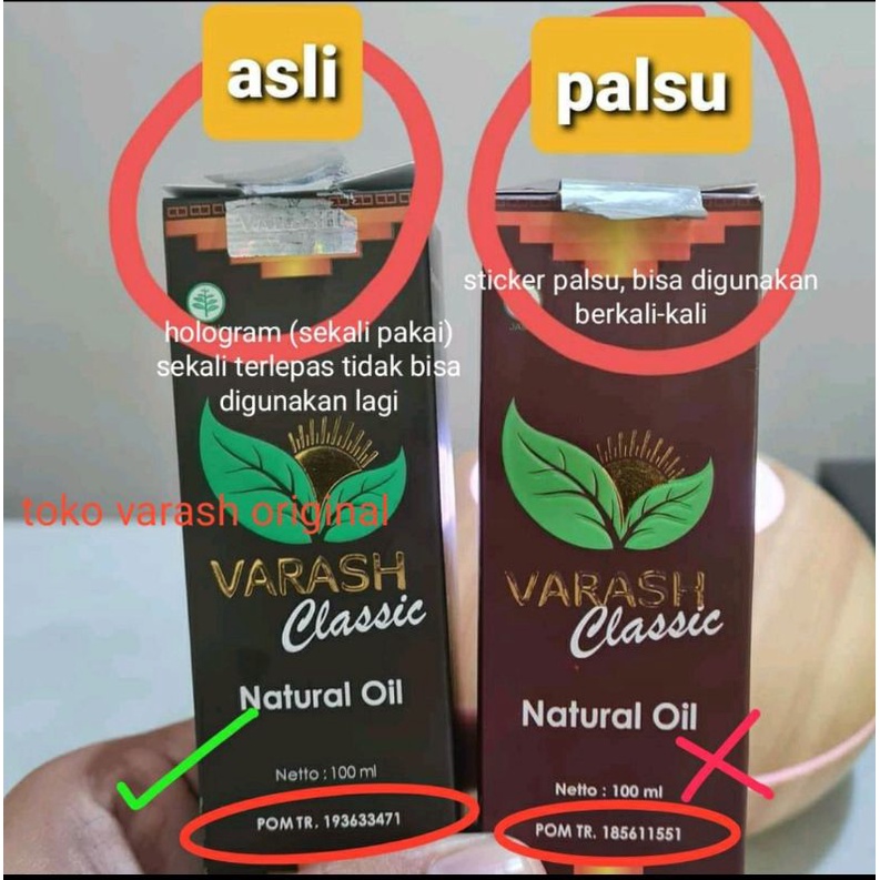 MINYAK VARASH CLASSIC NATURAL OIL (100% ORIGINAL)
