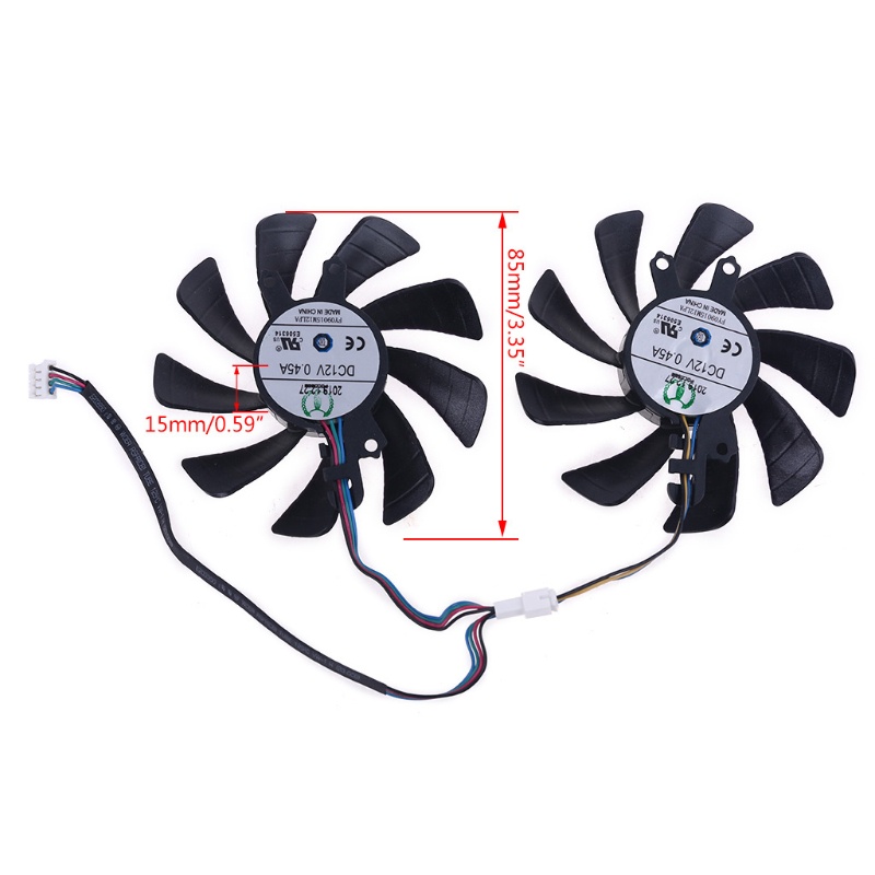 Bt Graphics Card Cooler Fan Untuk Galax GeForce RTX2060 2070 2080 GPU Server Kipas Pendingin 85mm 4Pin Video Card Cooling Dura