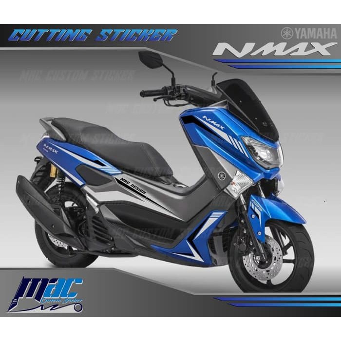 CUTTING STICKER STIKER CUTTING NMAX 2018 BIRU - BUKAN DECAL FULL BLOCK