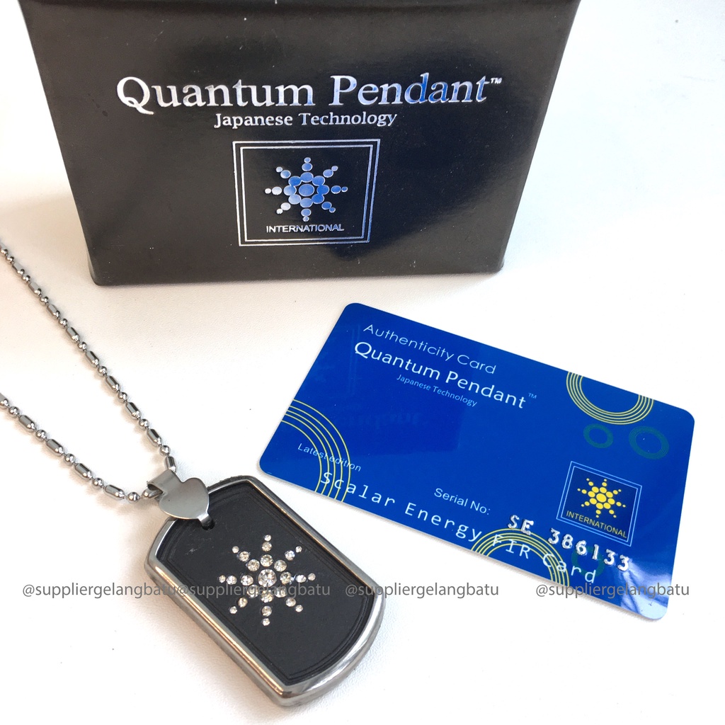 KALUNG KESEHATAN quantum Pendant KOTAK MATAHARI BATU GERMANIUM BERSERI