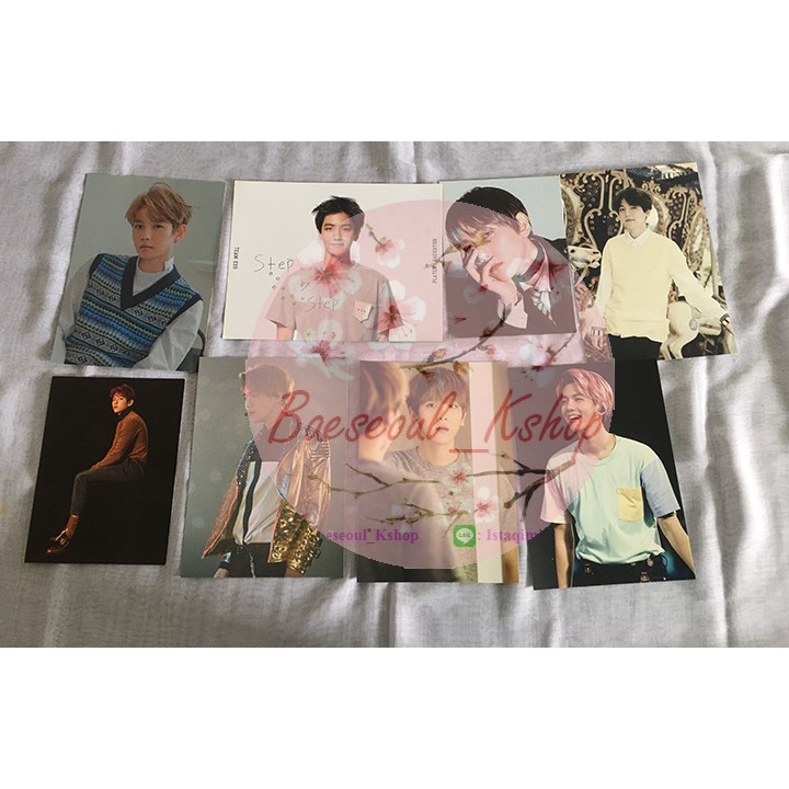 POSTCARD BAEKHYUN OFFICIAL TEMPO LOVE ME RIGHT UNIVERSE EXO'luXion  SM Pop Up Store Star EXORDIUM