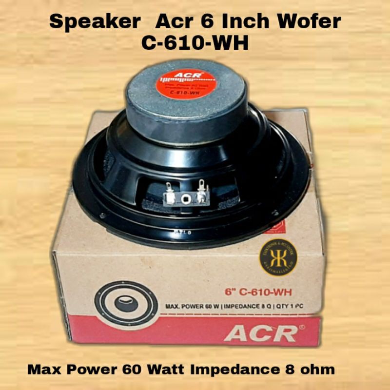 Speaker 6 Inch Wofer Acr  C-610-WH Speaker Aktif