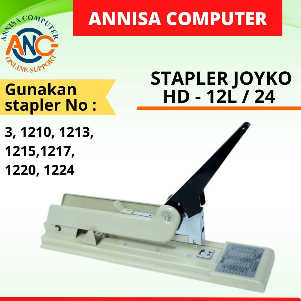 

Stapler Joyko Staples HD - 12L / 24 Jumbo / Stapler No 3, 1210, 1213
