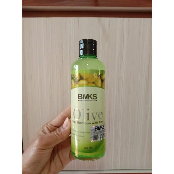 [ORI] Shampo Penumbuh Rambut Herbal dari Zaitun dan Lidah Buaya Menyuburkan Menutrisi | BMKS Olive