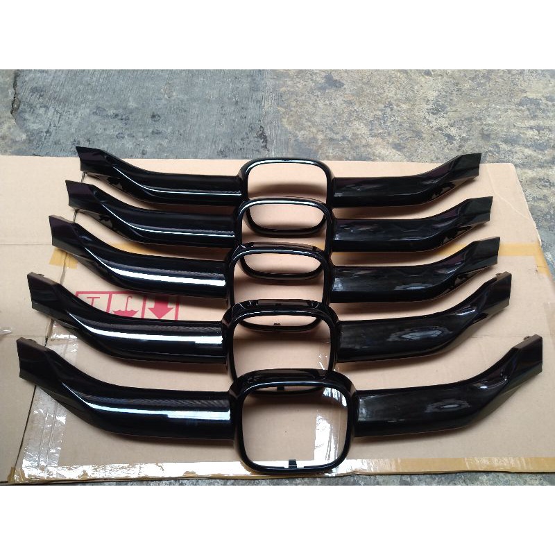 List Grill hitam All New Brio