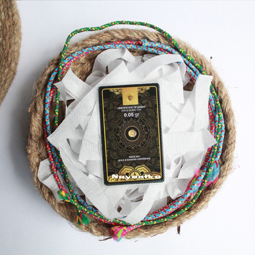 Emas Minigold 0.05 gram Emas Murni Logam Mulia 24K  (Gold/LM/Antam)