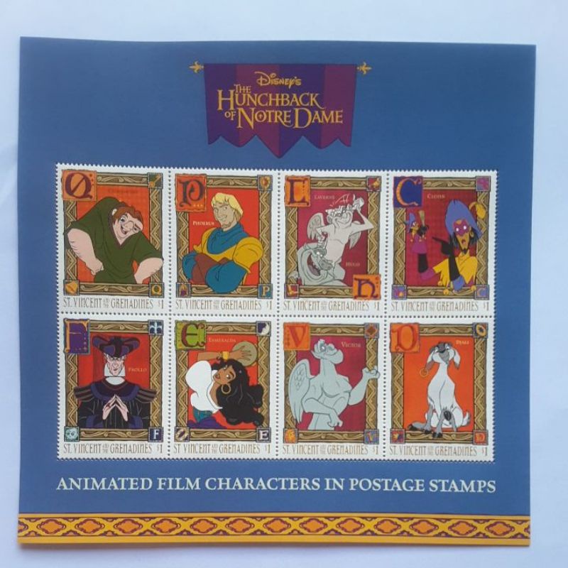 

Perangko Disney St Vincent The Hunchback of Notre Dame sheet 8 prangko