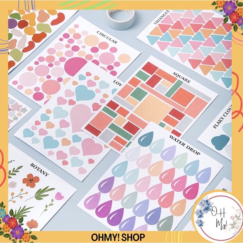 

Sticker Kreasi Hiasan Lucu Untuk Journaling Sticker Korea Lucu / Stiker Kertas Dekor DOTS Paper Sticker DIY Planner Scrapbook