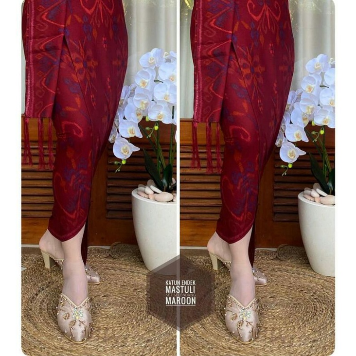 Kamen Endek Katun Mastuli Set Selendang