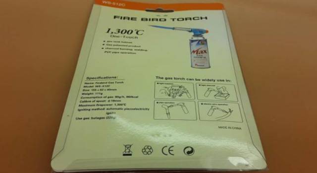 Fire Bird Torch Ws 512c, Kepala Gas, Alat Las Portable, Alat Pemanas Portable, Api Las, Blow Torch