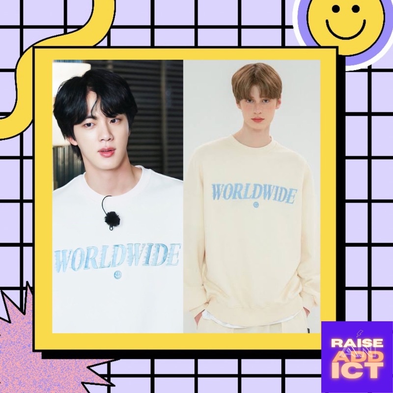 [ORIGINAL] AMES Worldwide Smile Moving Sweatshirt - wear by Jin BTS