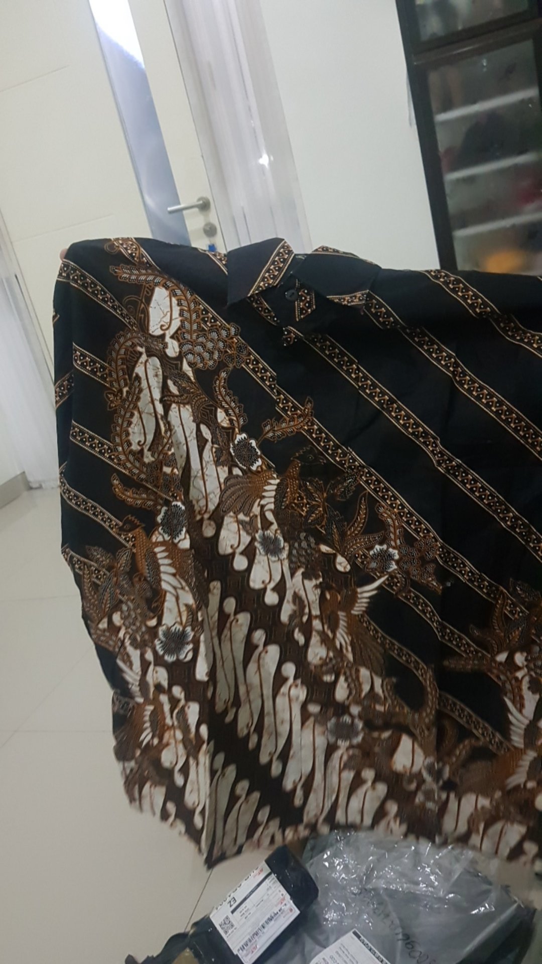 Kemeja Batik Pria Lengan Panjang Size M L Xl Xxl Bswart Batik Hrb026 Kenango Hem Panjang Padi