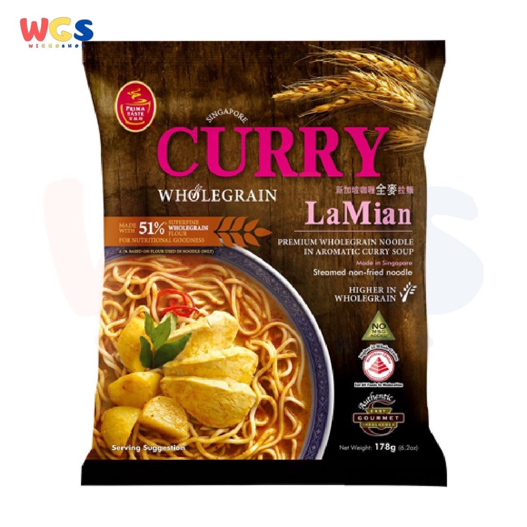 Prima Taste Singapore Curry Wholegrain Lamian Premium Noodle 178g