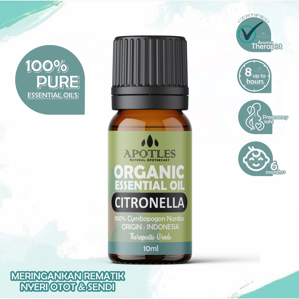 Citronella Pure Essential Oil - Minyak Aromaterapi Serai Wangi Citronella Essential Oil 10ml