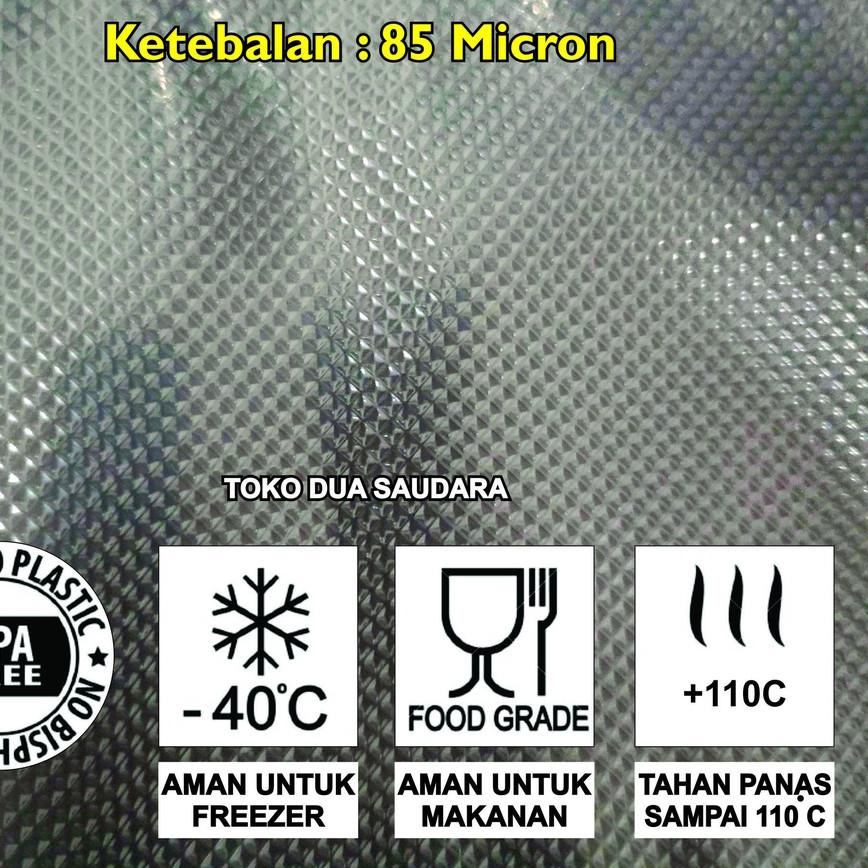 

☪ 17x25 Plastic vacuum bag emboss 50pcs / plastik vakum sealer / plastik vakum makanan / vacuum sealer ✰