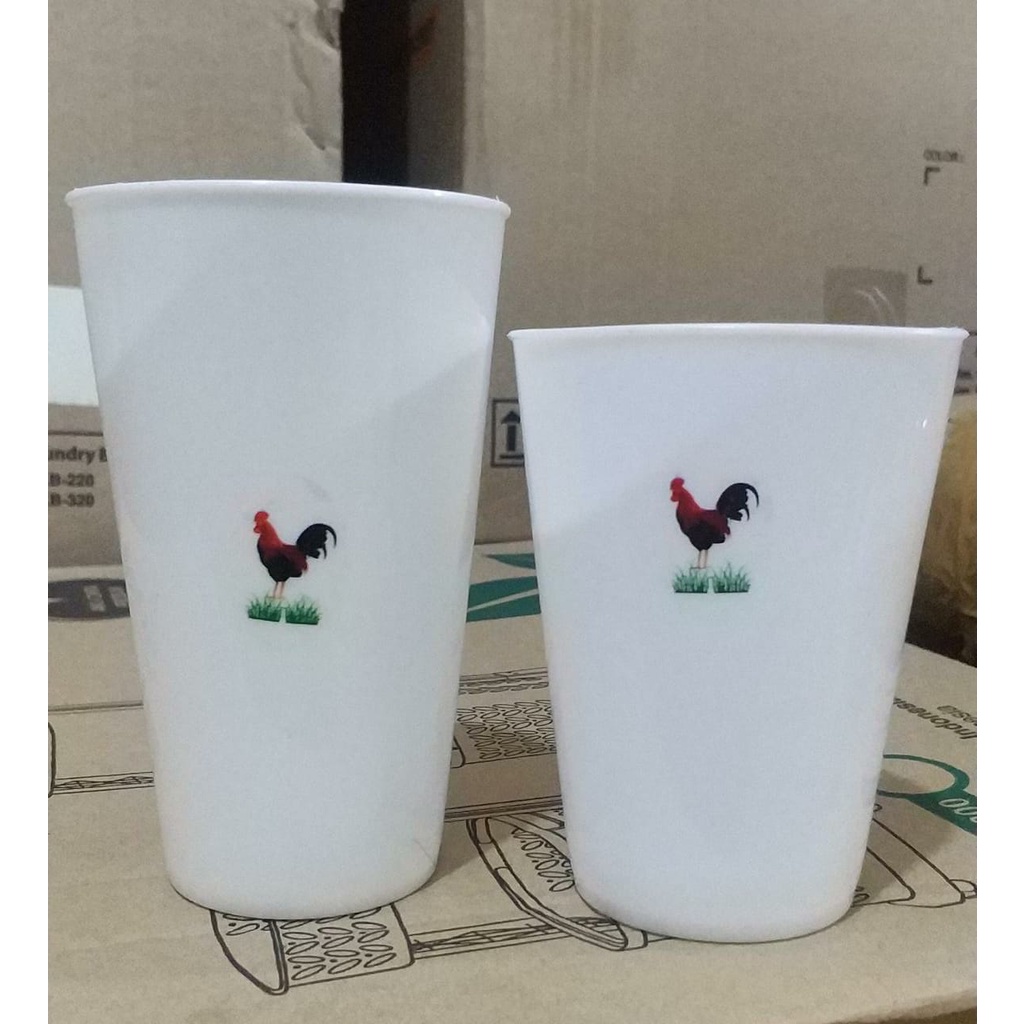gelas plastik ayam/gelas ayam/gelas ayam jago plastik/CANGKIR AYAM JAGO/MUG AYAM JAGO/Gelas Plastik 