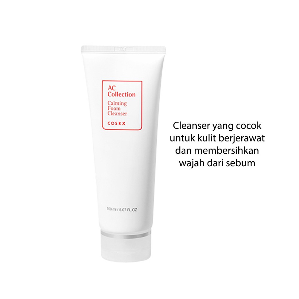 COSRX AC Collection Calming Foam Cleanser - 150ml Sabun Jerawat