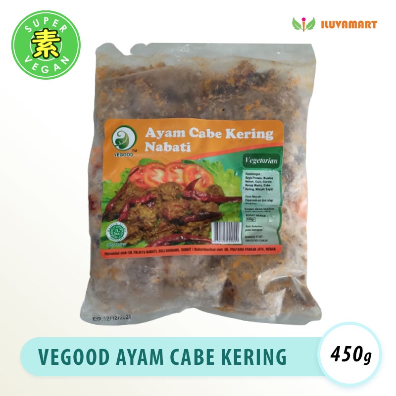 

Vegood Ayam Cabe Kering Nabati 450gr Ayam Sanbei Vegetarian